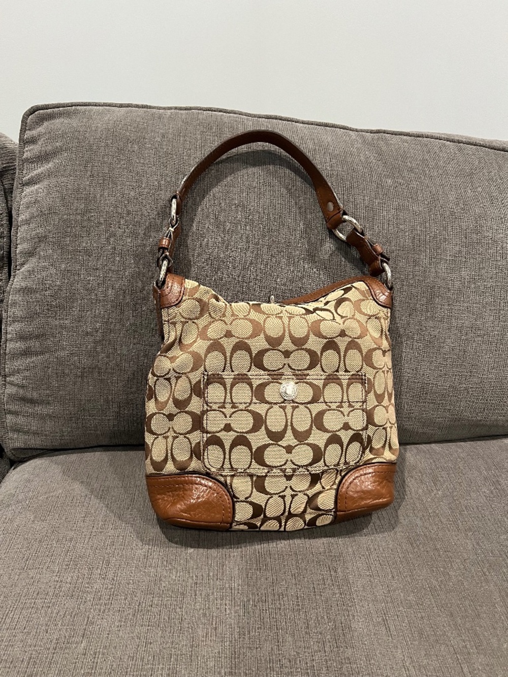 Coach Chelsea Signature Shoulder Hobo Bag